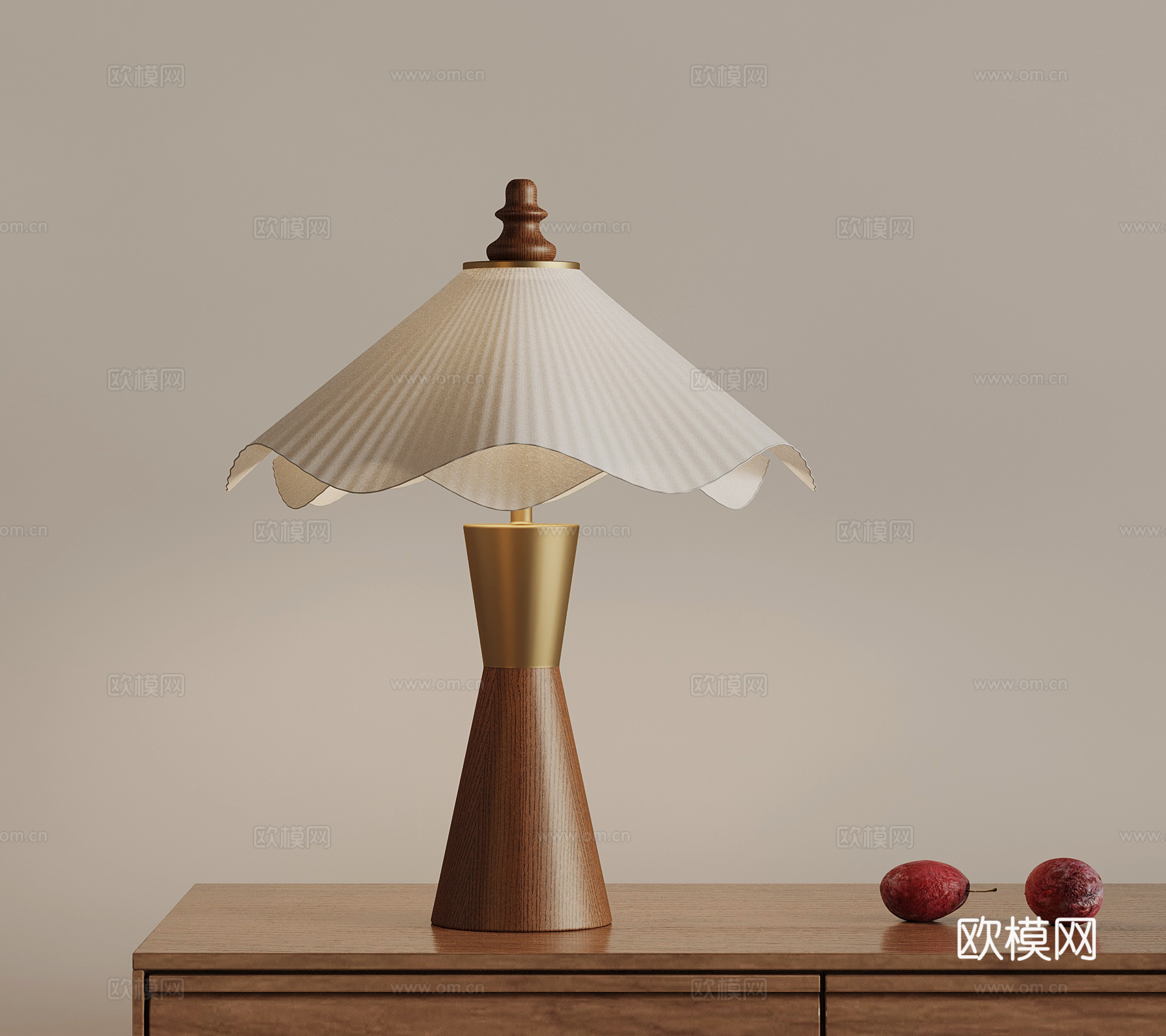 法式中古台灯3d模型