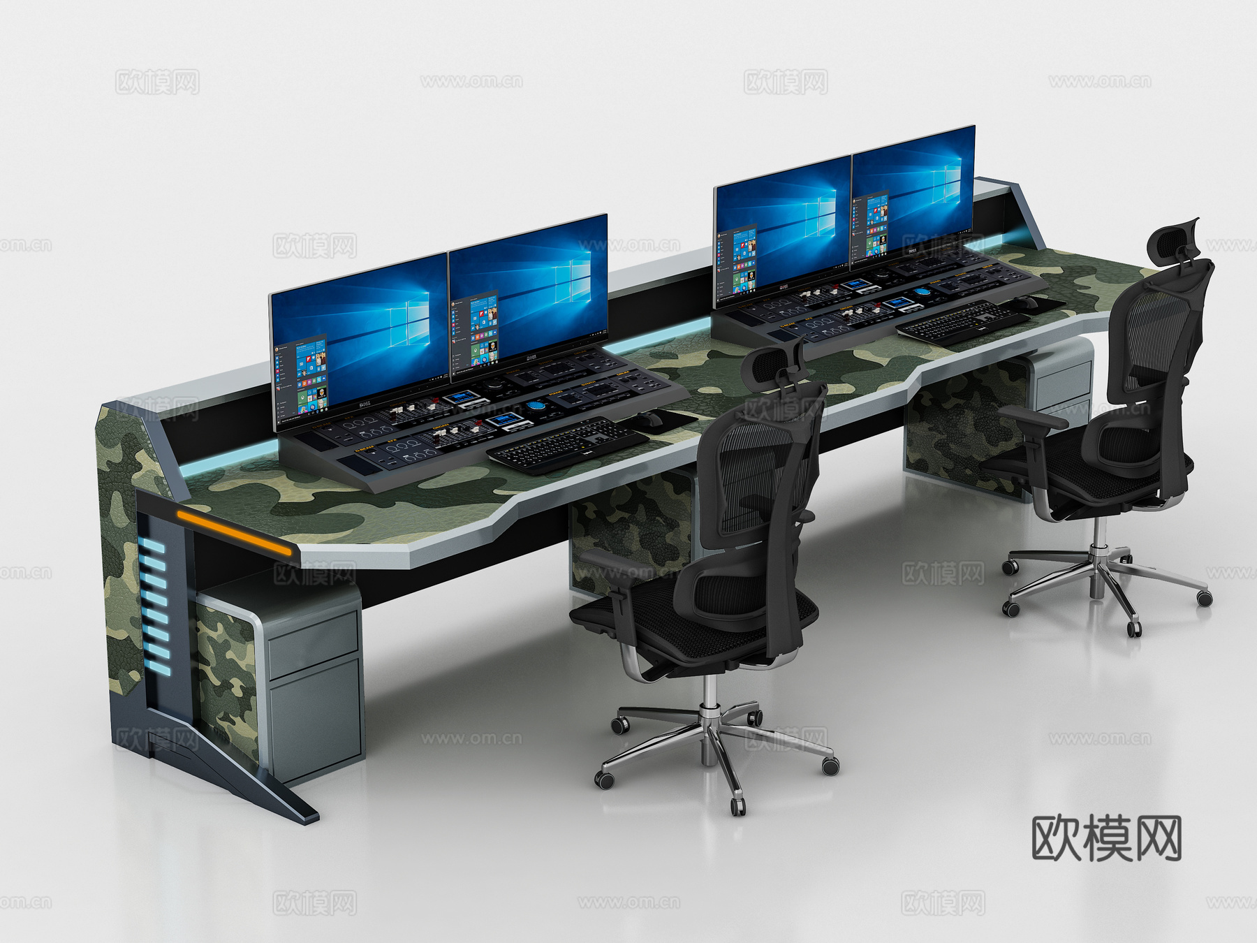 现代控制台3d模型