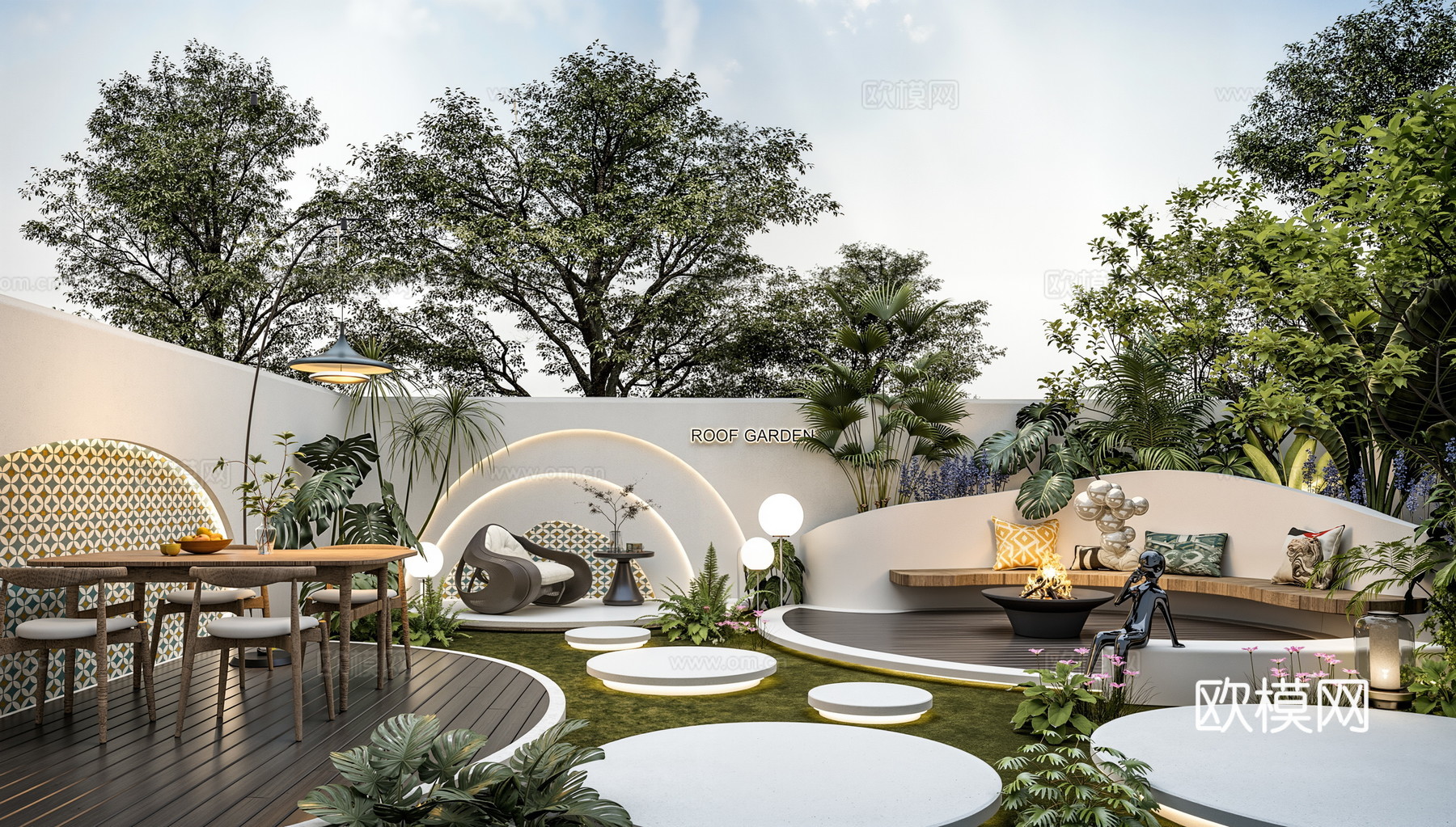 庭院 花园3d模型