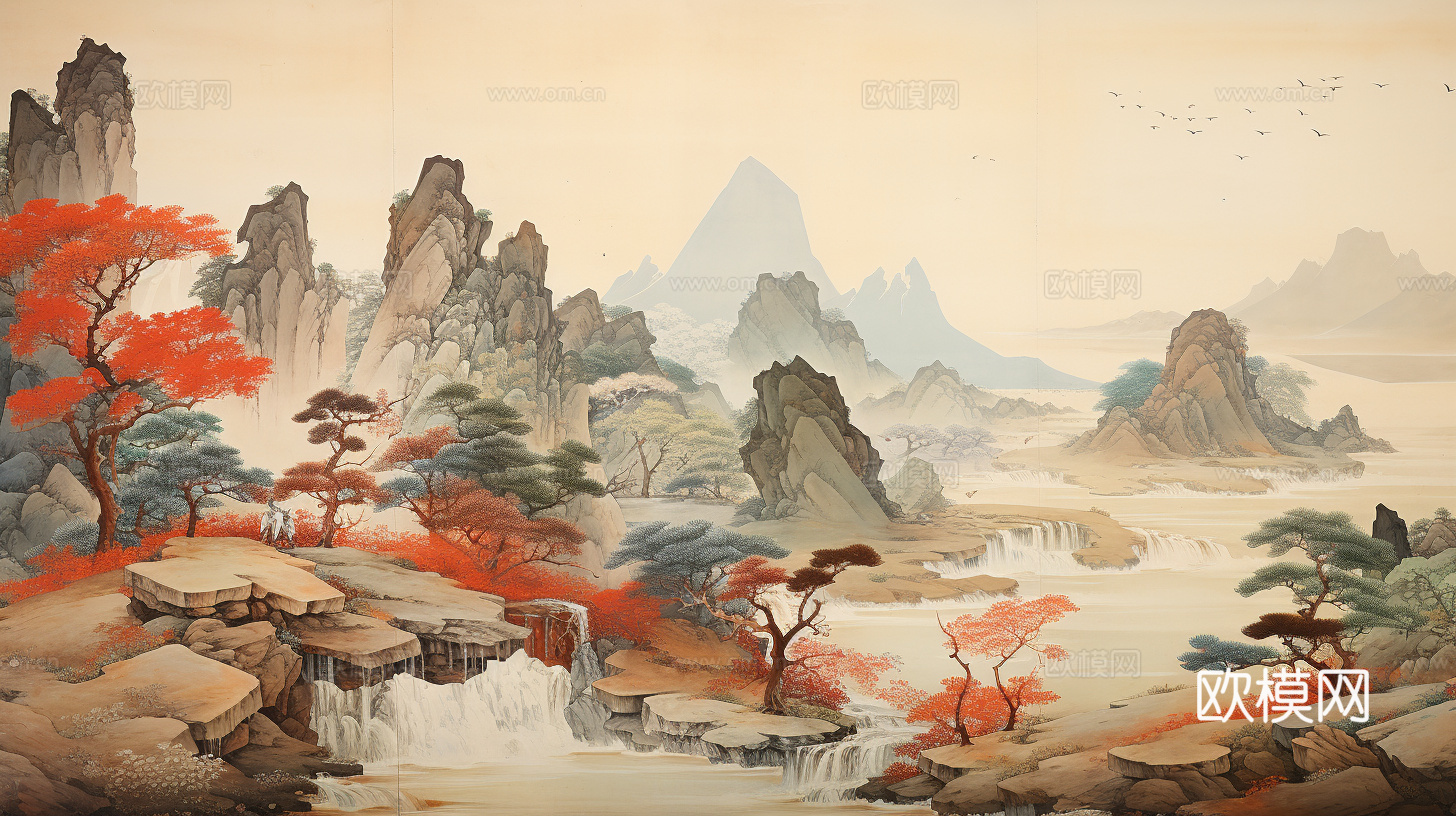 现代高清 中式壁纸