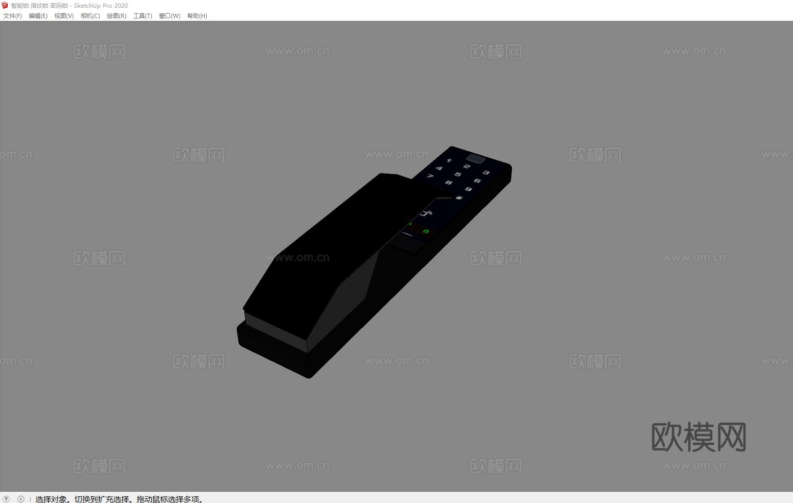 智能锁 指纹锁 密码锁su模型