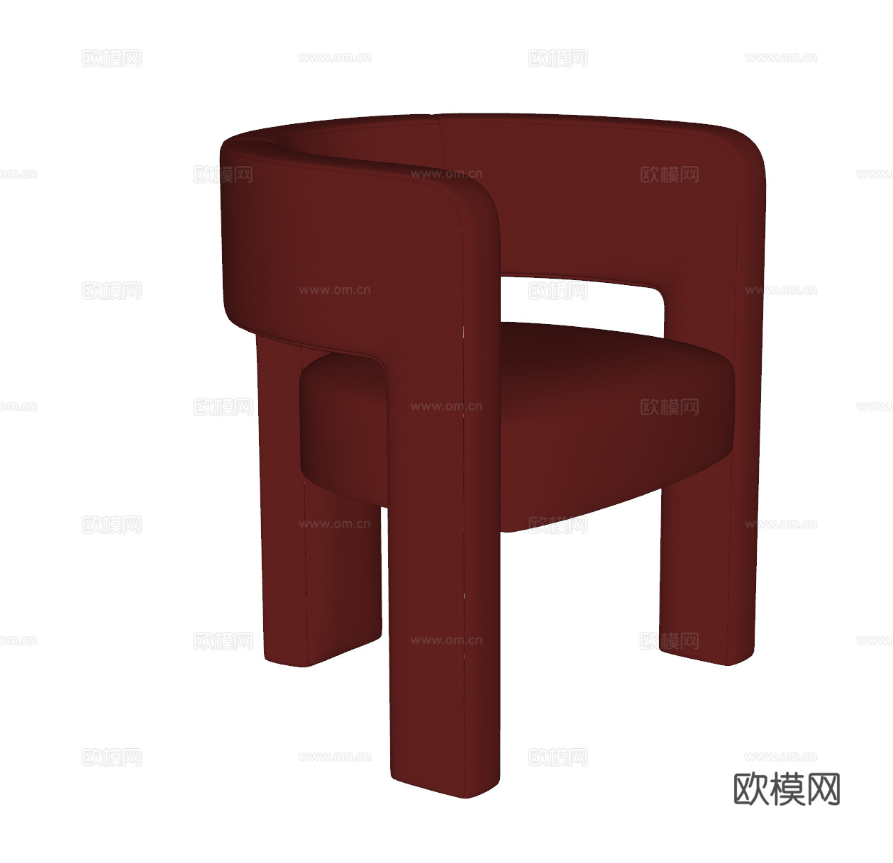 现代休闲椅 单人沙发 沙发椅su模型