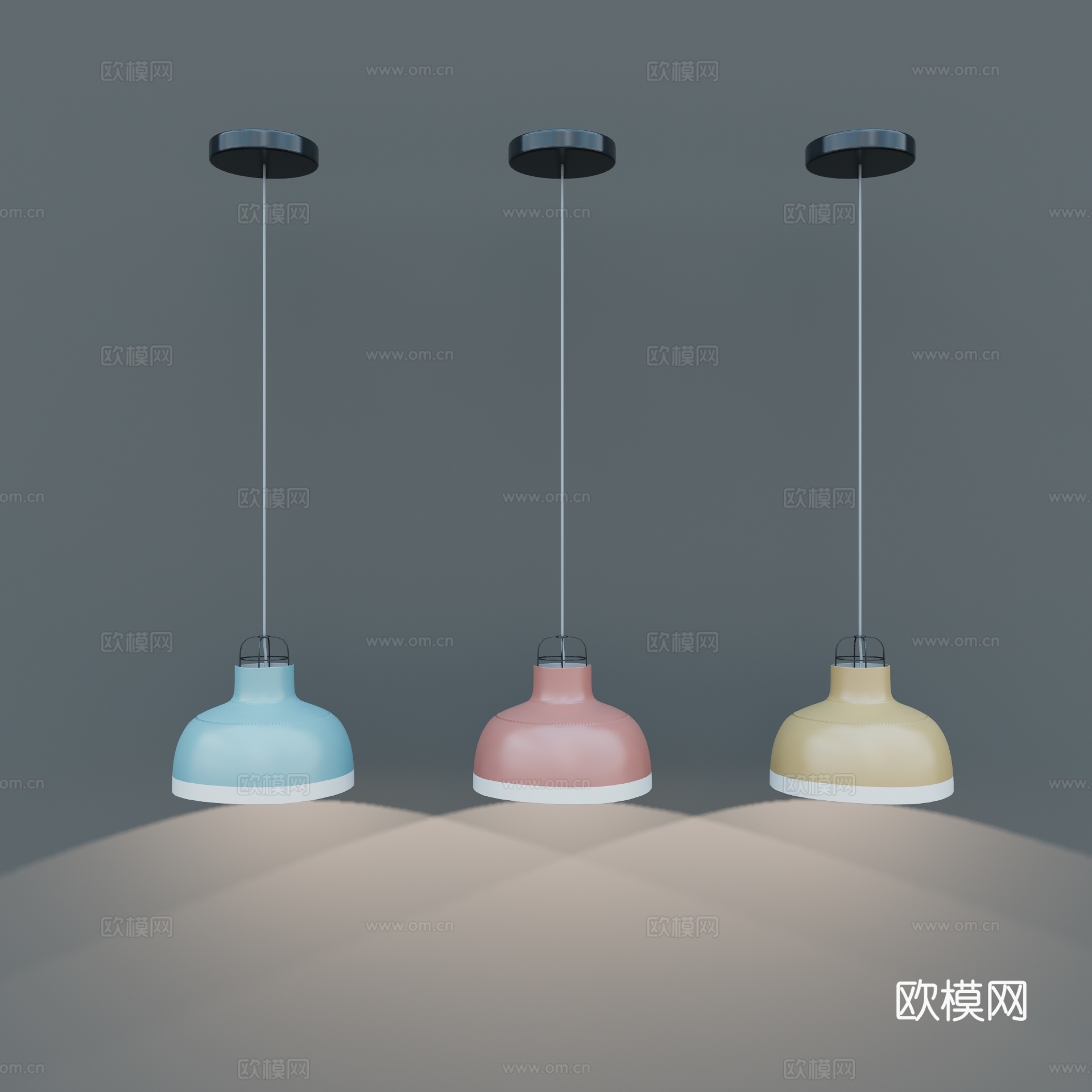 北欧吊灯su模型下载