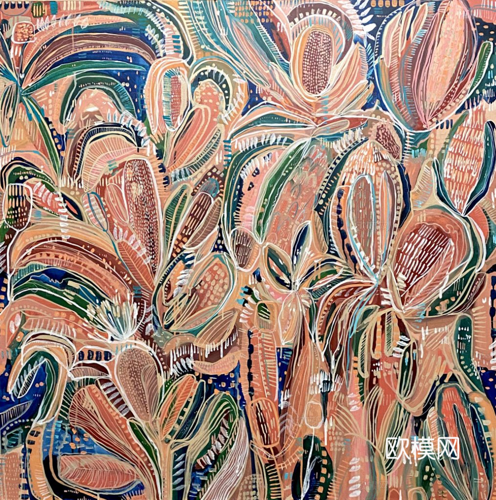 现代抽象艺术装饰画涂鸦艺术儿童画抽象油画