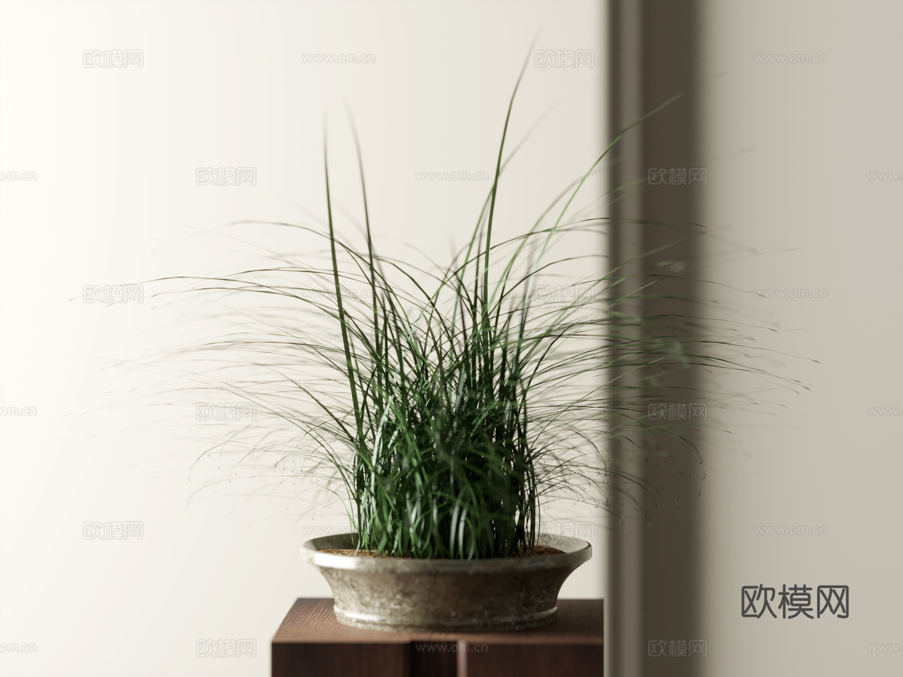新中式盆栽盆景su模型