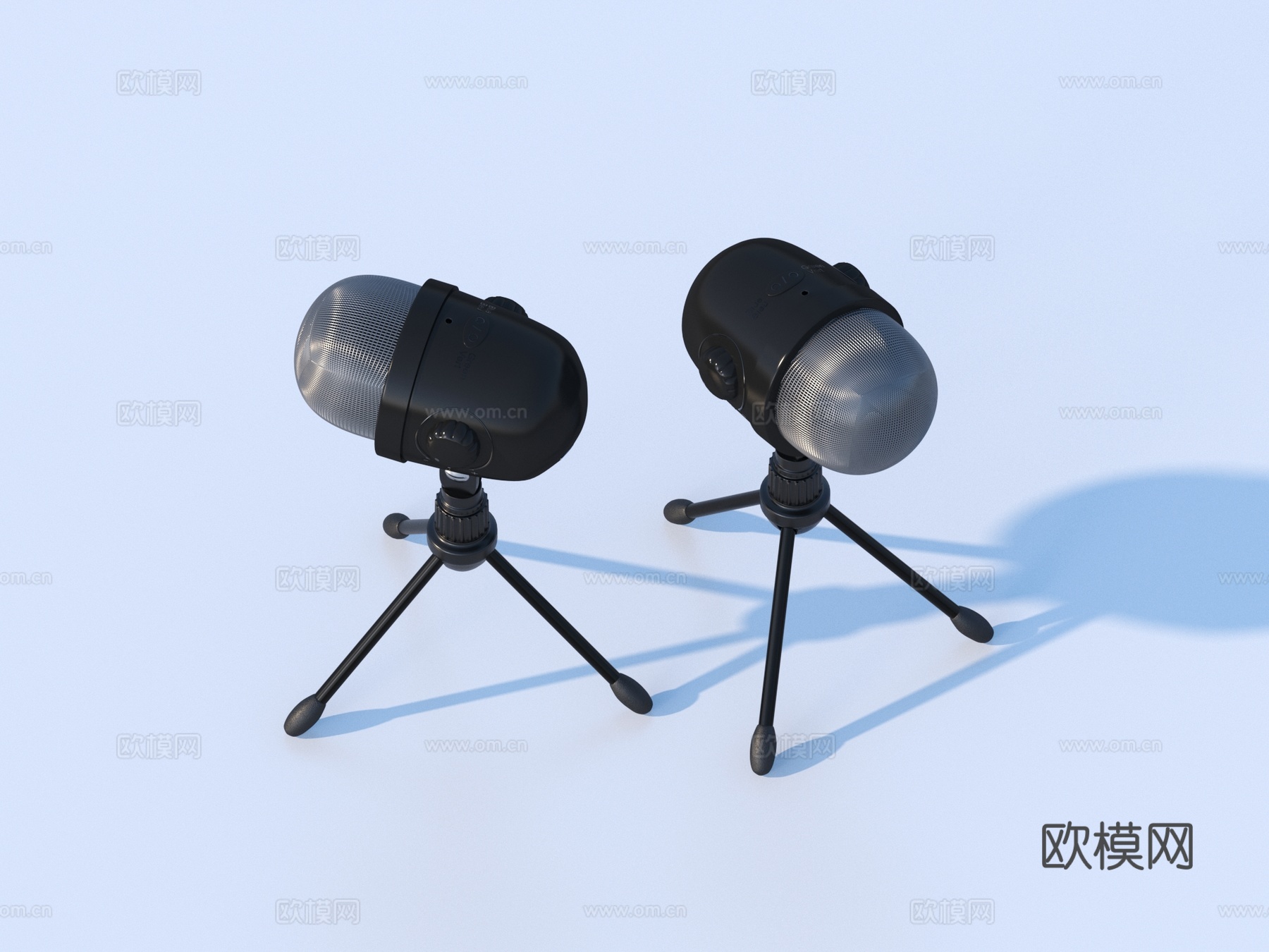 麦克风 话筒 扬声器 录音话筒su模型