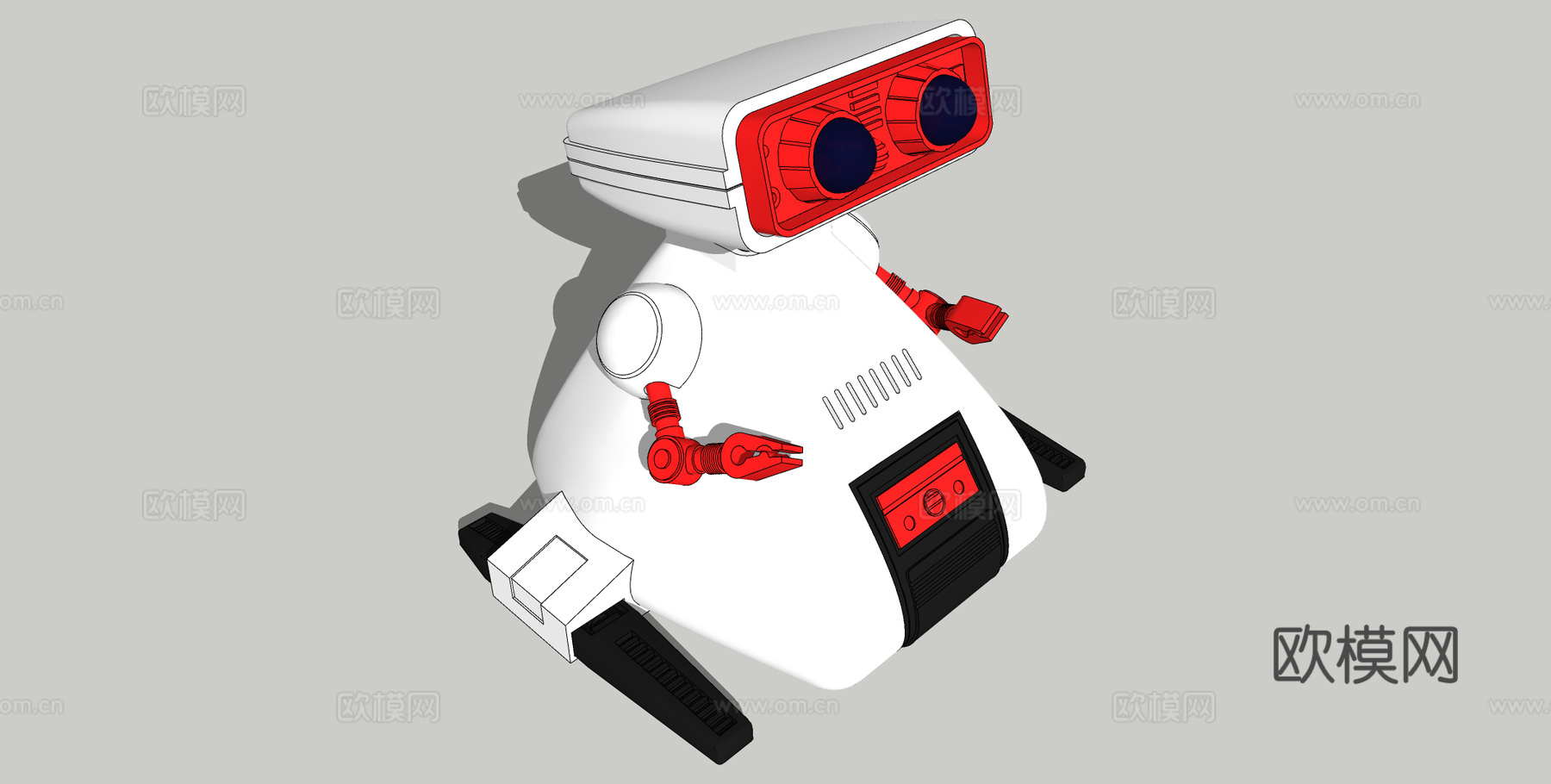 玩具机器人su模型下载