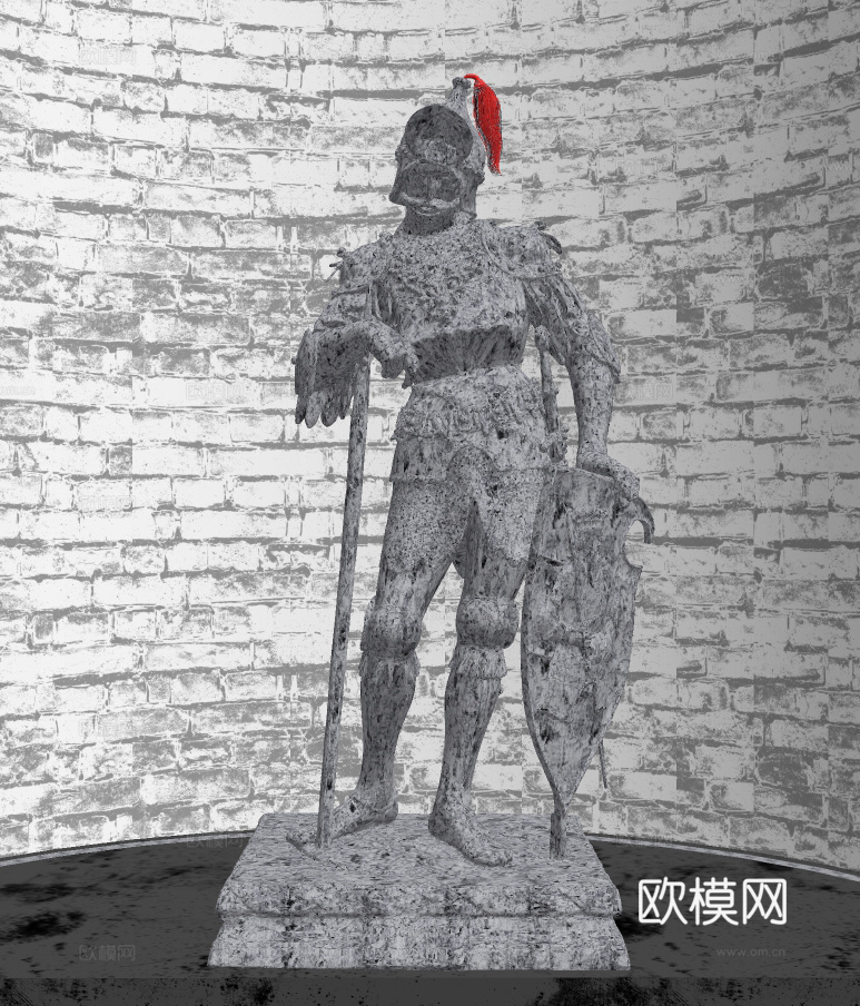 欧式古典雕塑su模型