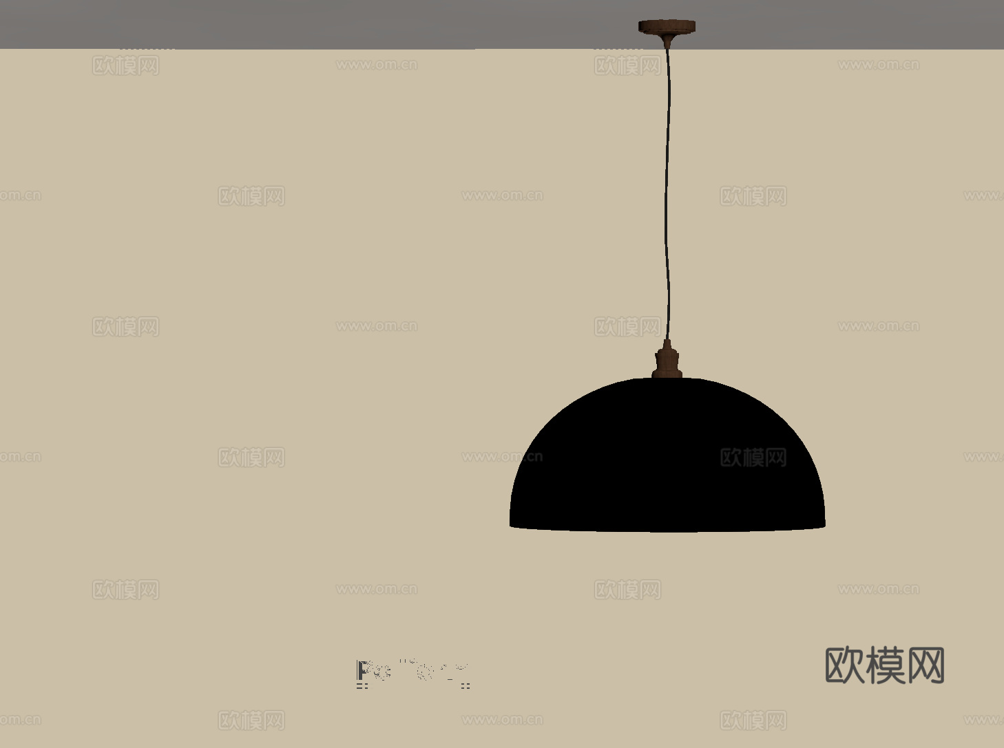 现代小吊灯su模型