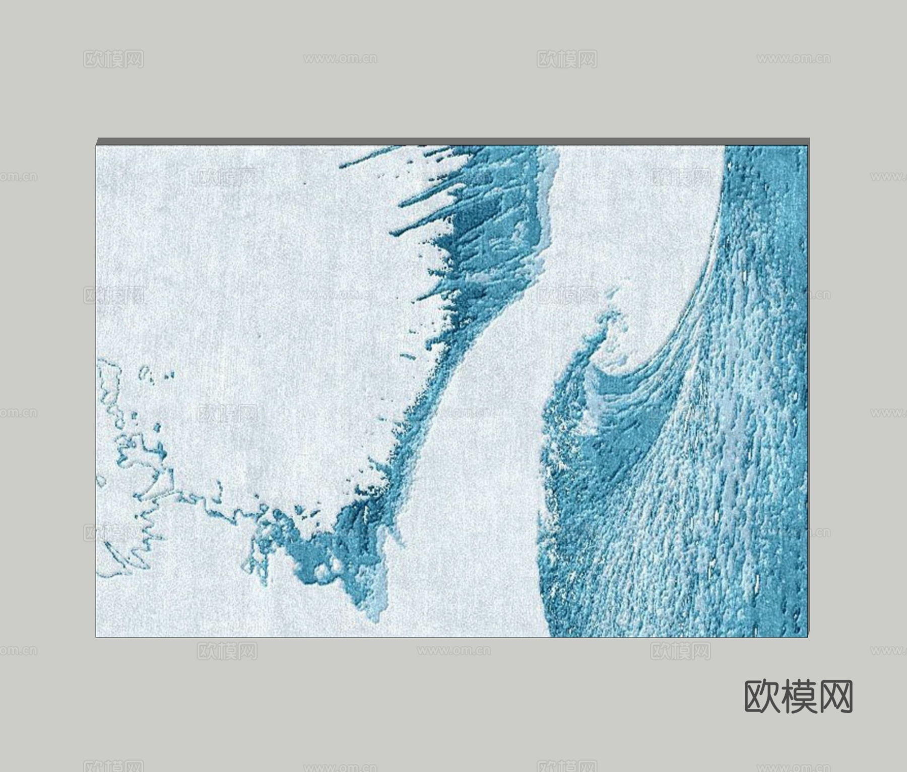 现代艺术地毯su模型下载
