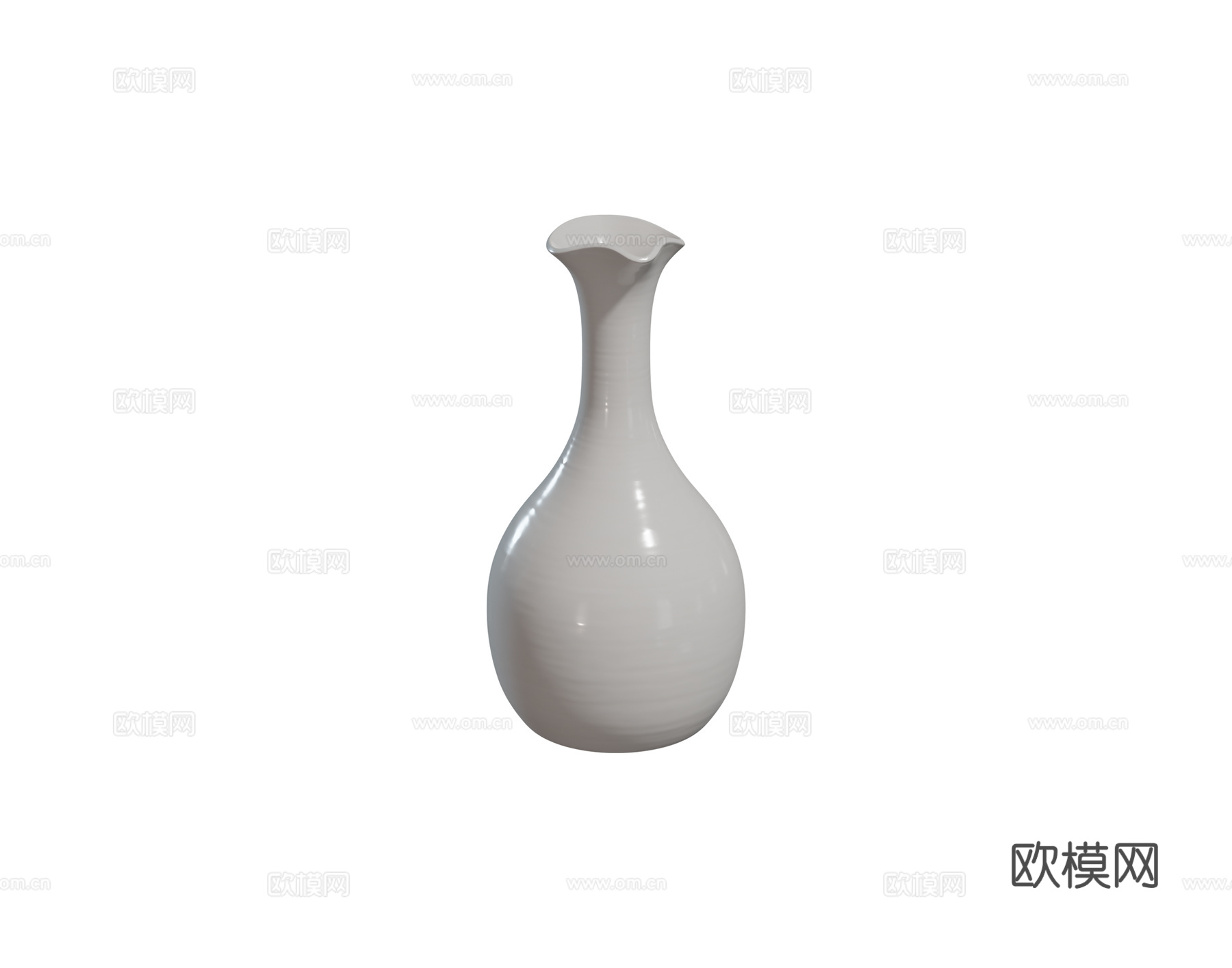 现代陶瓷花瓶 室内桌面 饰品摆件组合3d模型