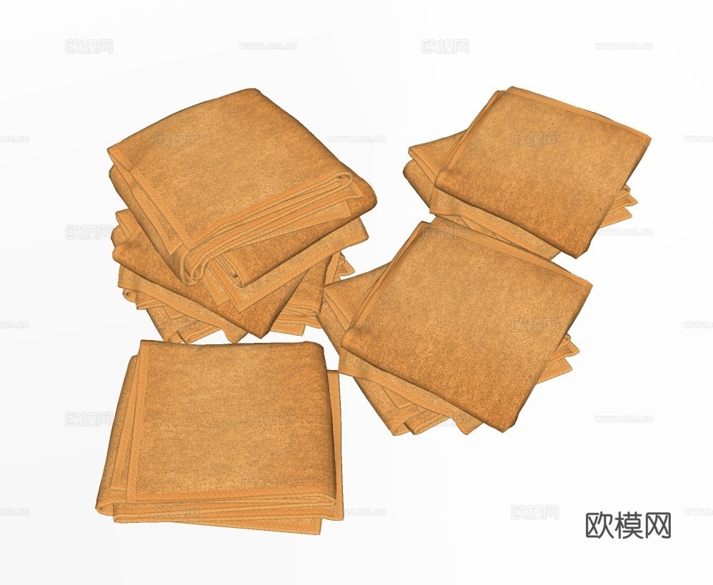 现代毛巾su模型下载