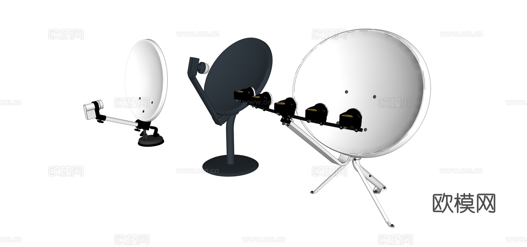 现代卫星接收器su模型下载