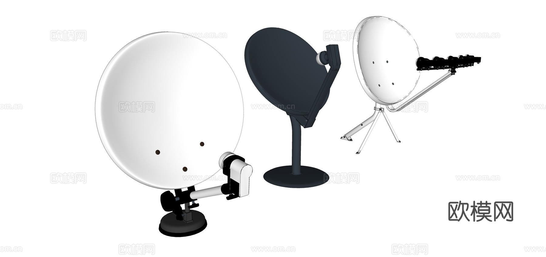 现代卫星接收器su模型下载