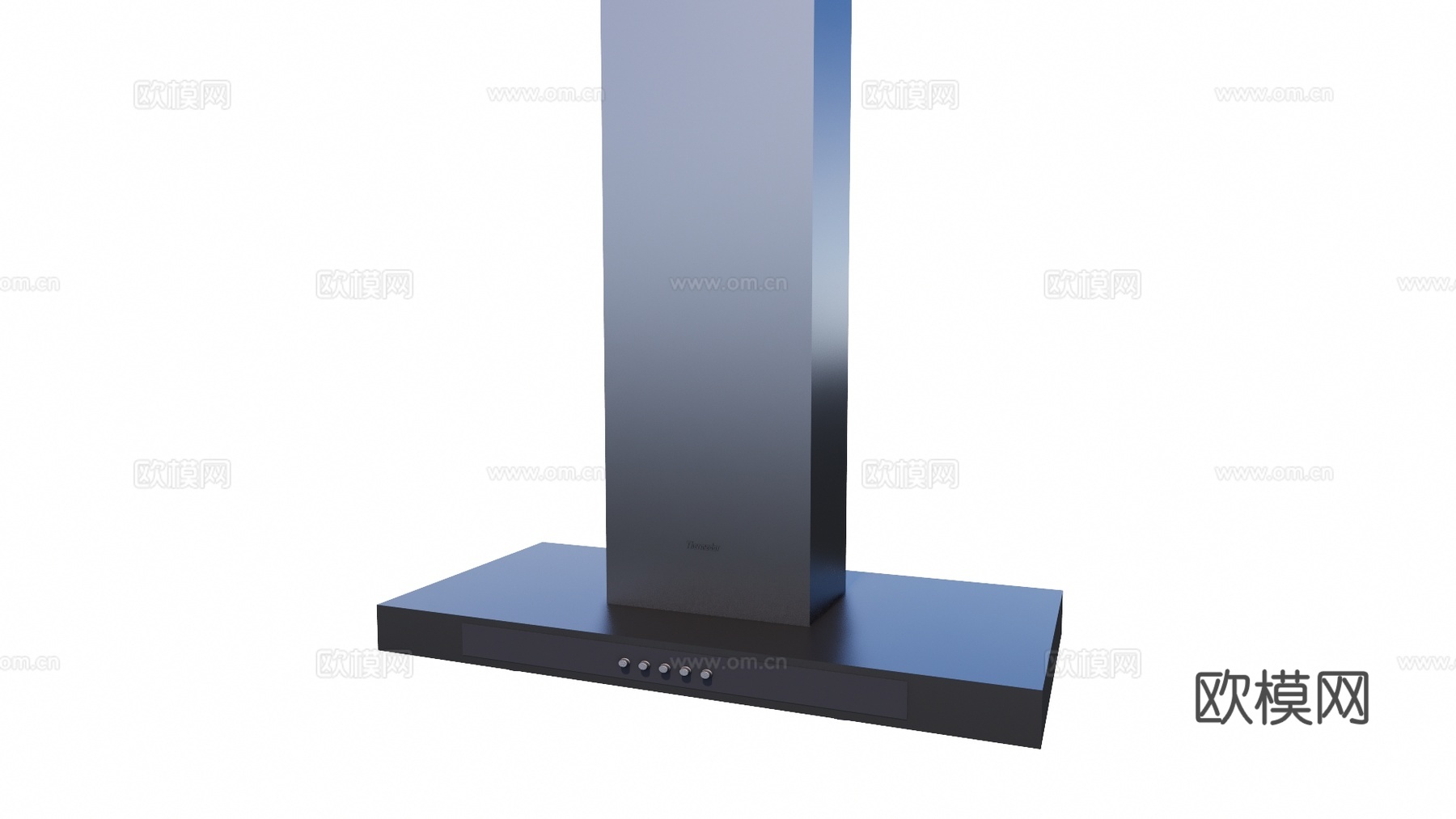 现代油烟机厨房器具su模型下载