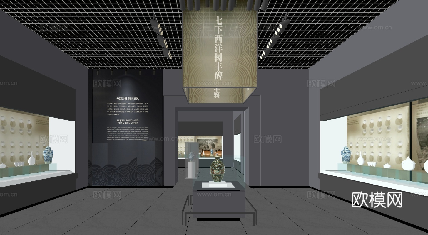 现代博物馆su模型下载下载（渲染图4）