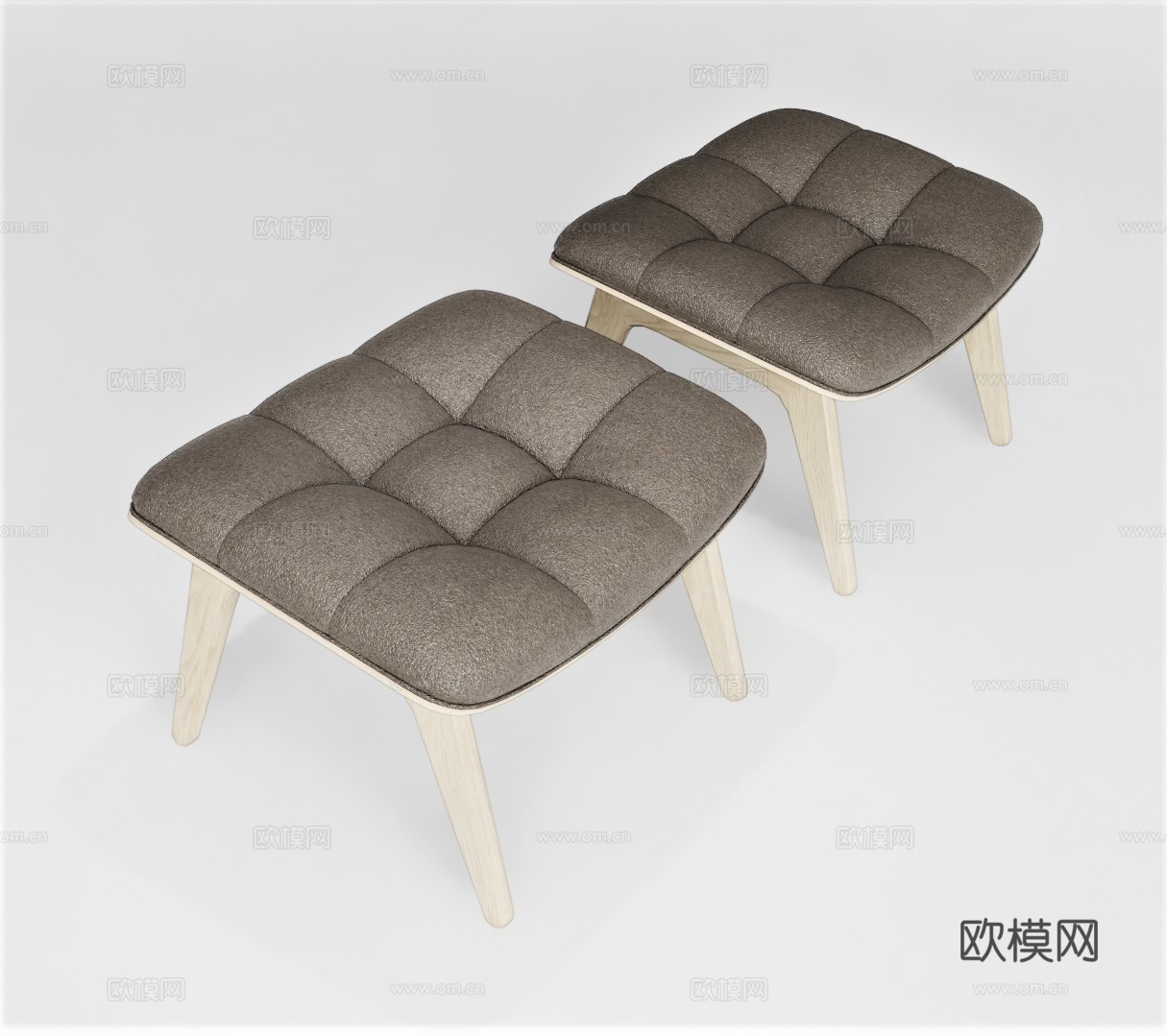 现代矮凳su模型下载