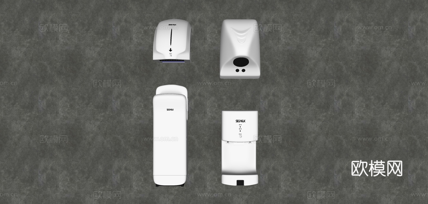 现代烘手机su模型下载