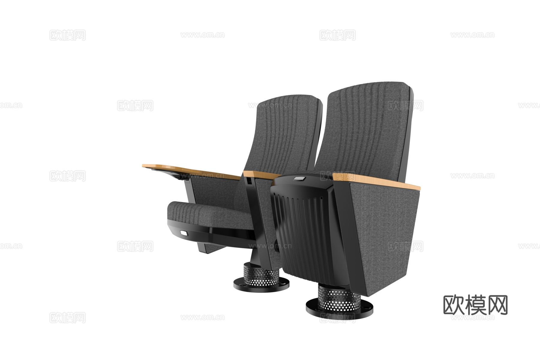 现代礼堂椅公用椅su模型下载