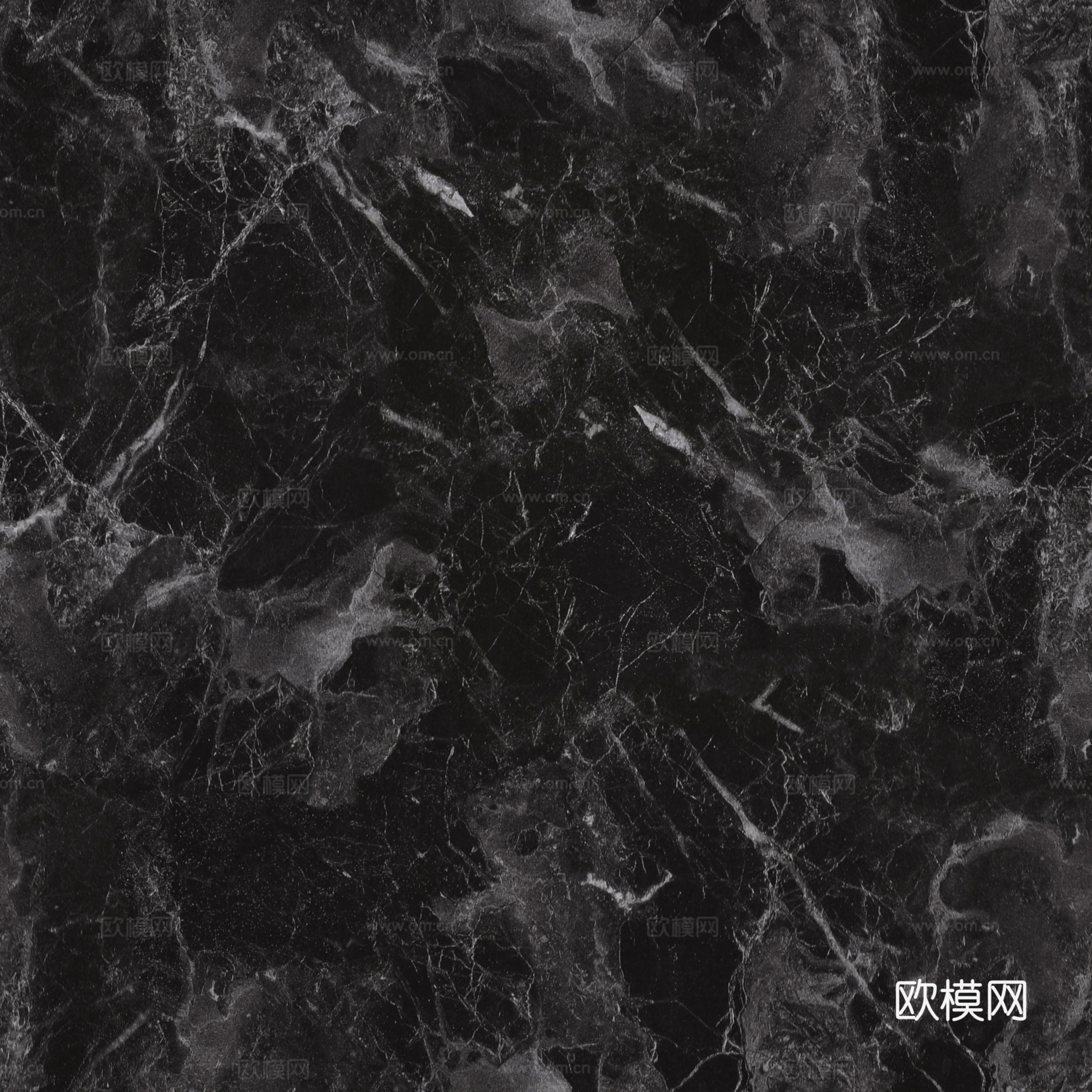 黑色无缝大理石贴图
