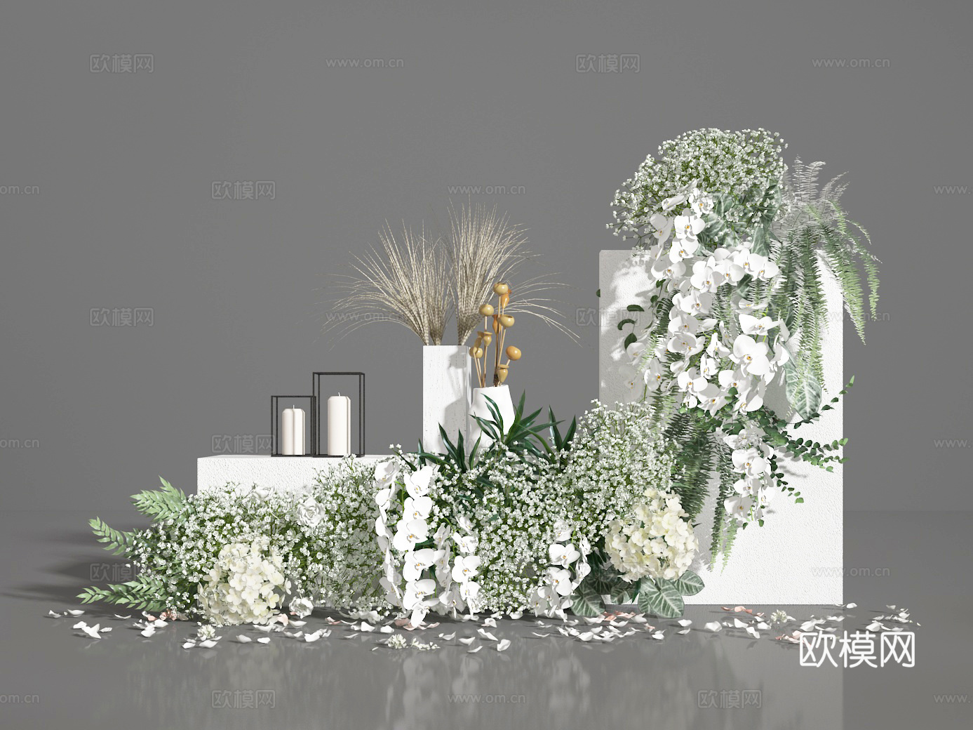 花艺花卉3d模型