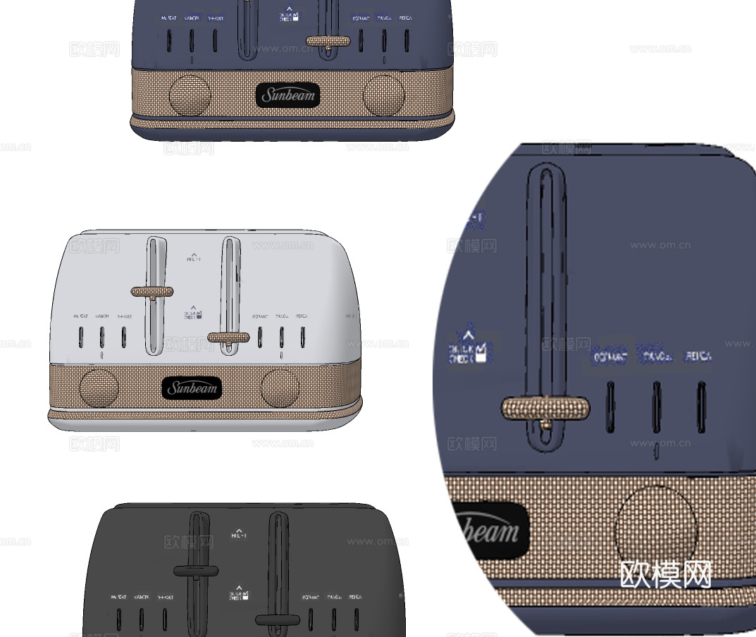 现代面包机su模型下载