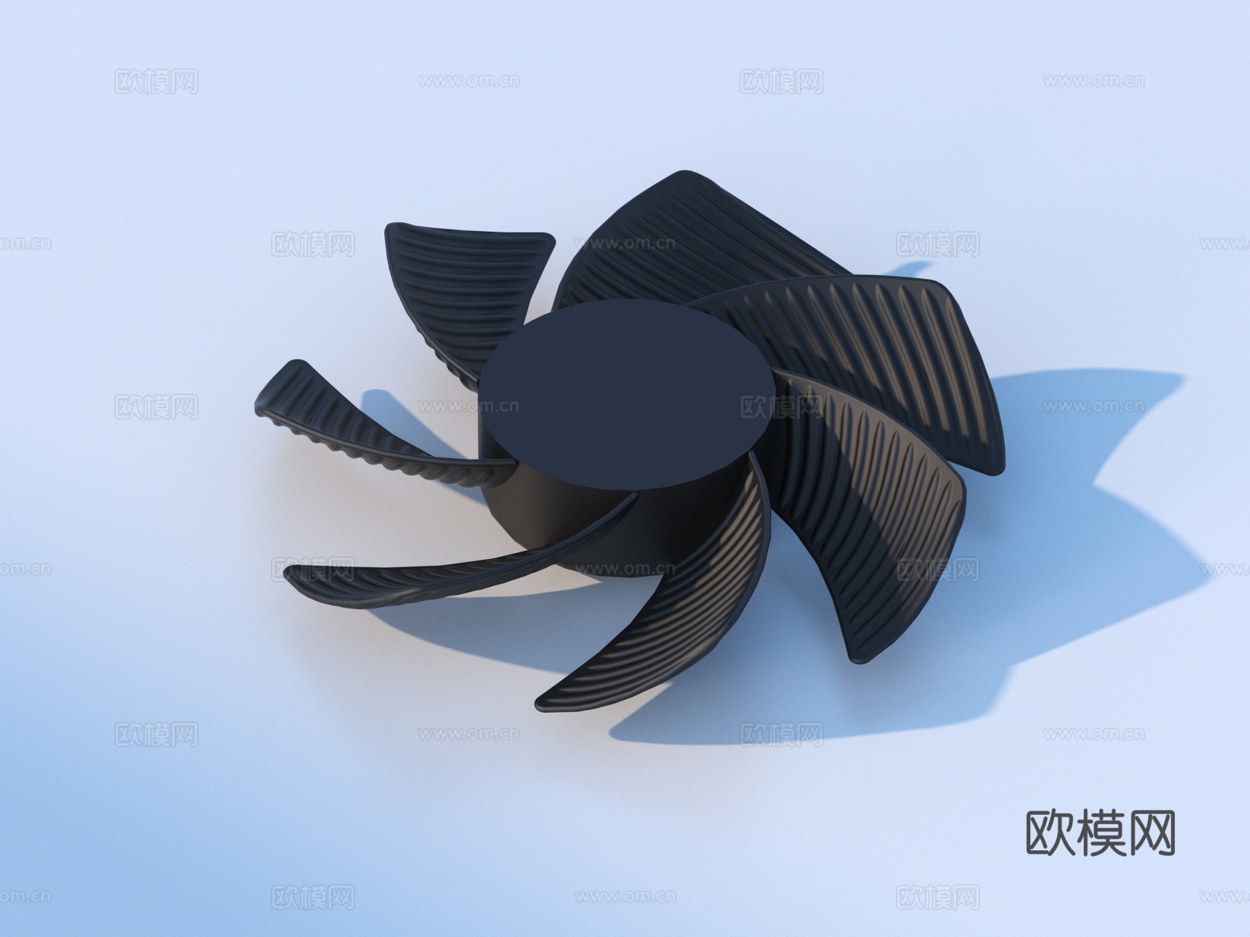 扇叶 风扇零件 五金件3d模型