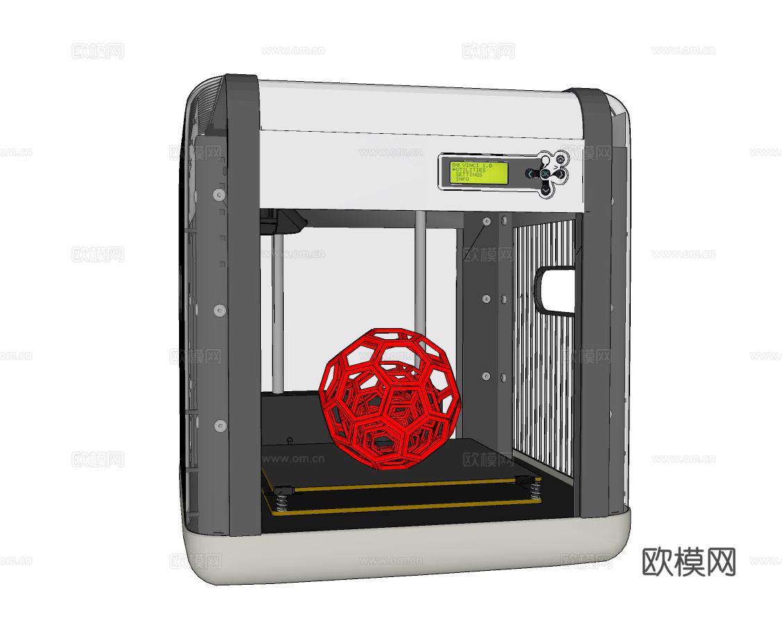 现代3d打印机su模型下载