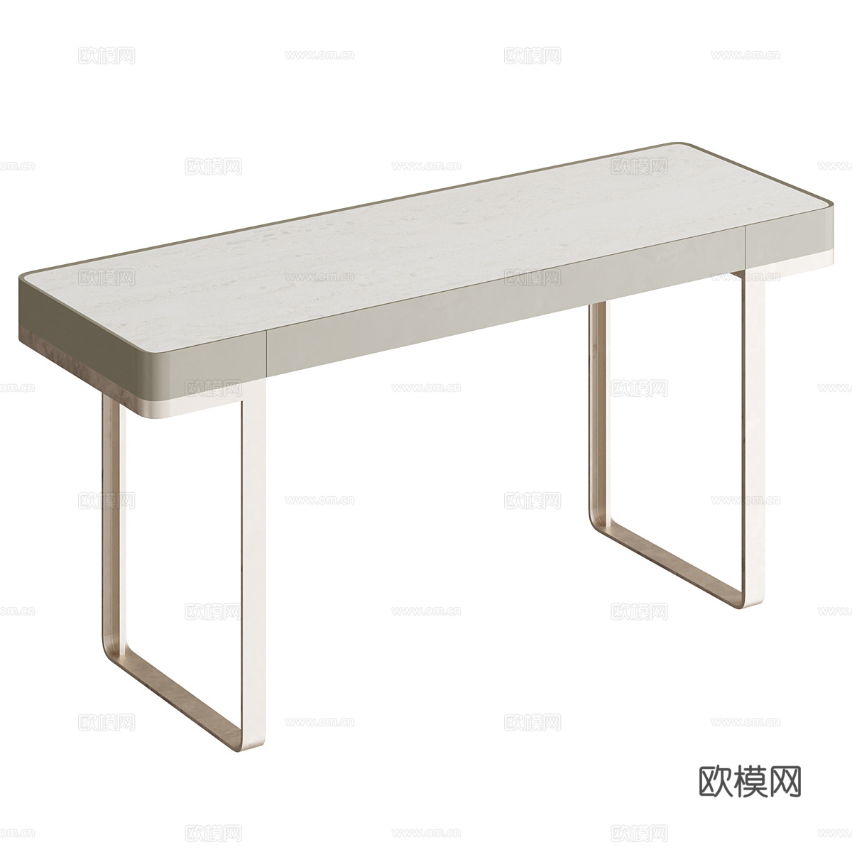 现代轻奢梳妆台 梳妆桌 书桌3d模型