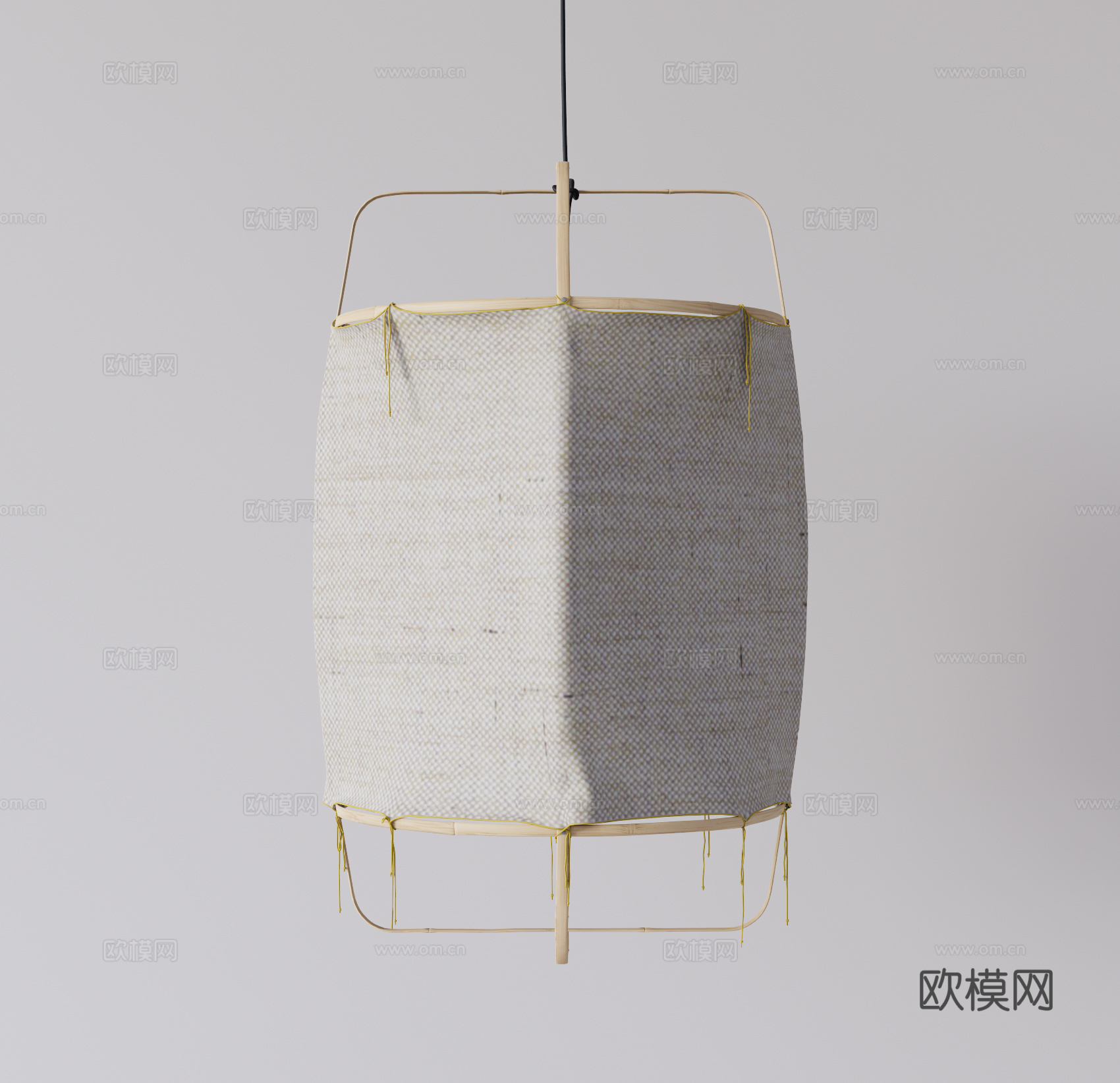 现代侘寂吊灯su模型下载