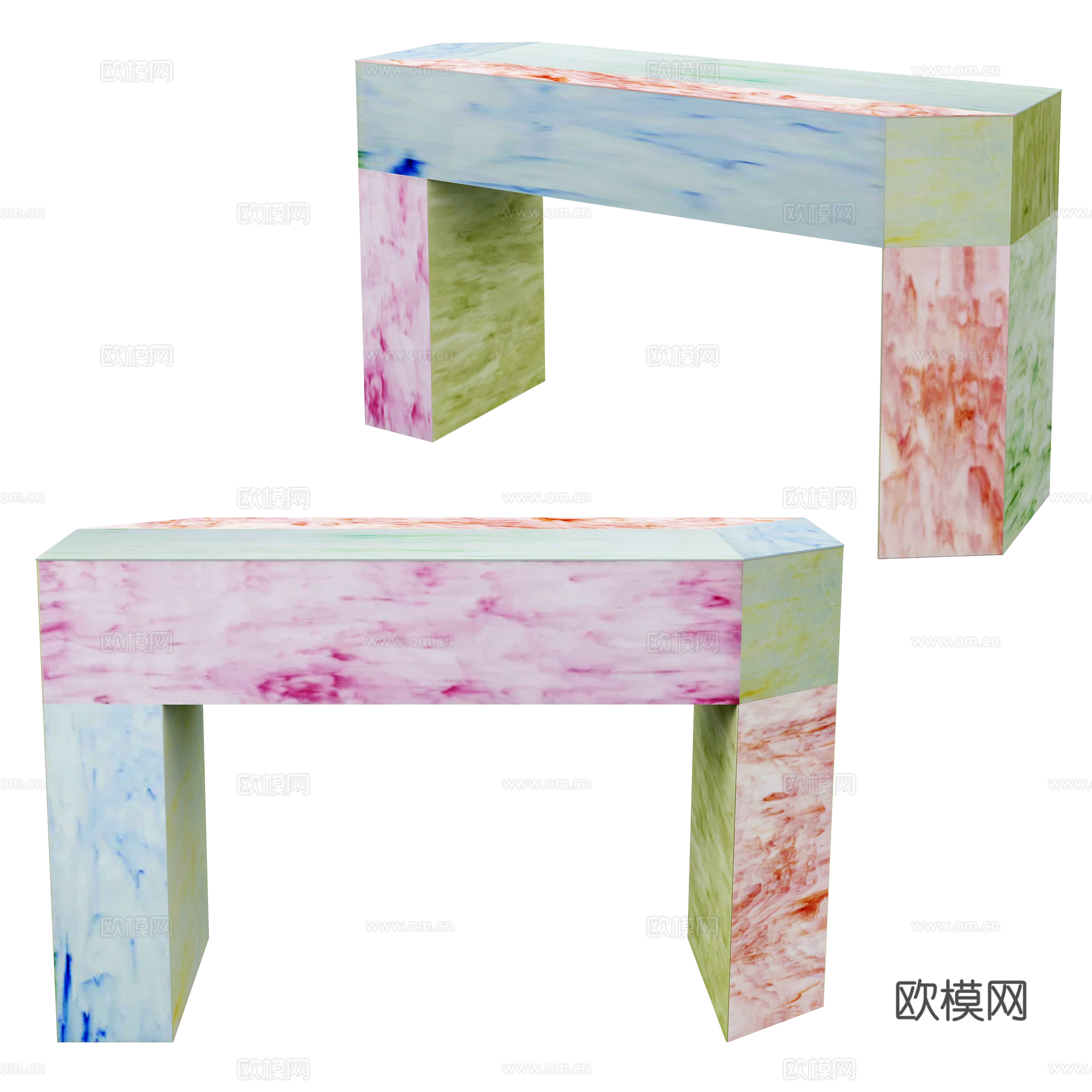 现代玄关柜边柜3d模型