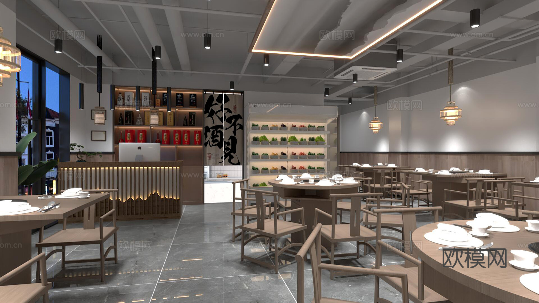 餐饮店3d模型