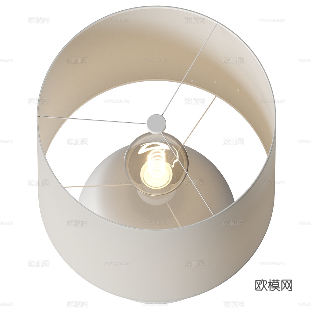 现代装饰台灯3d模型