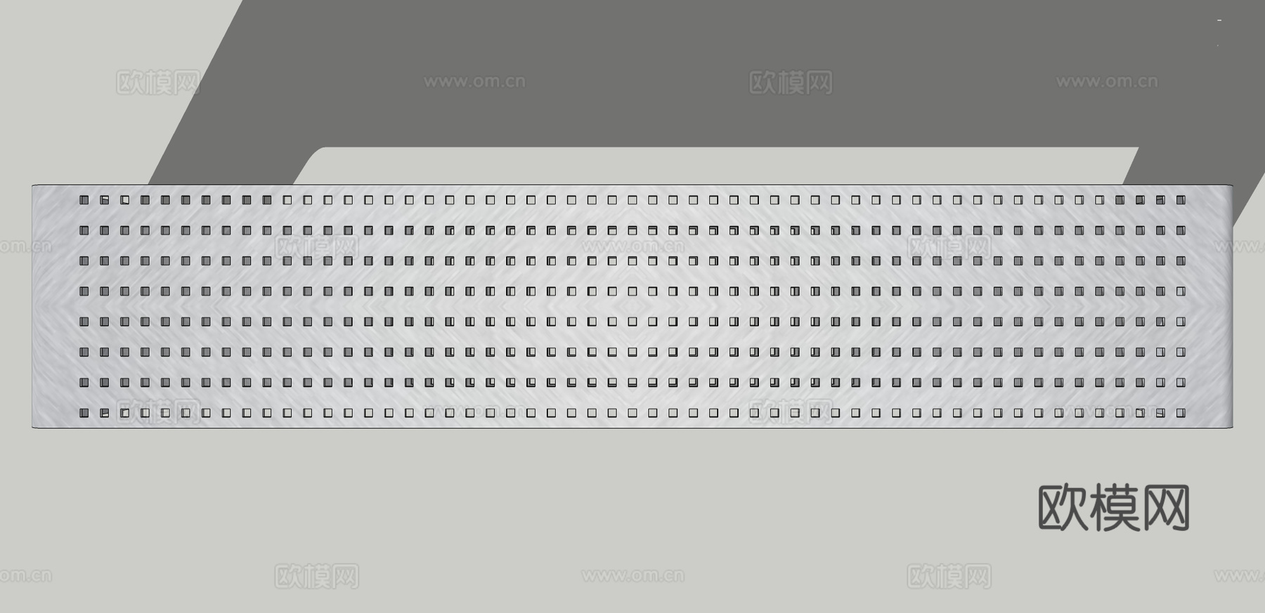 现代创意坐凳公用椅su模型下载下载（渲染图2）