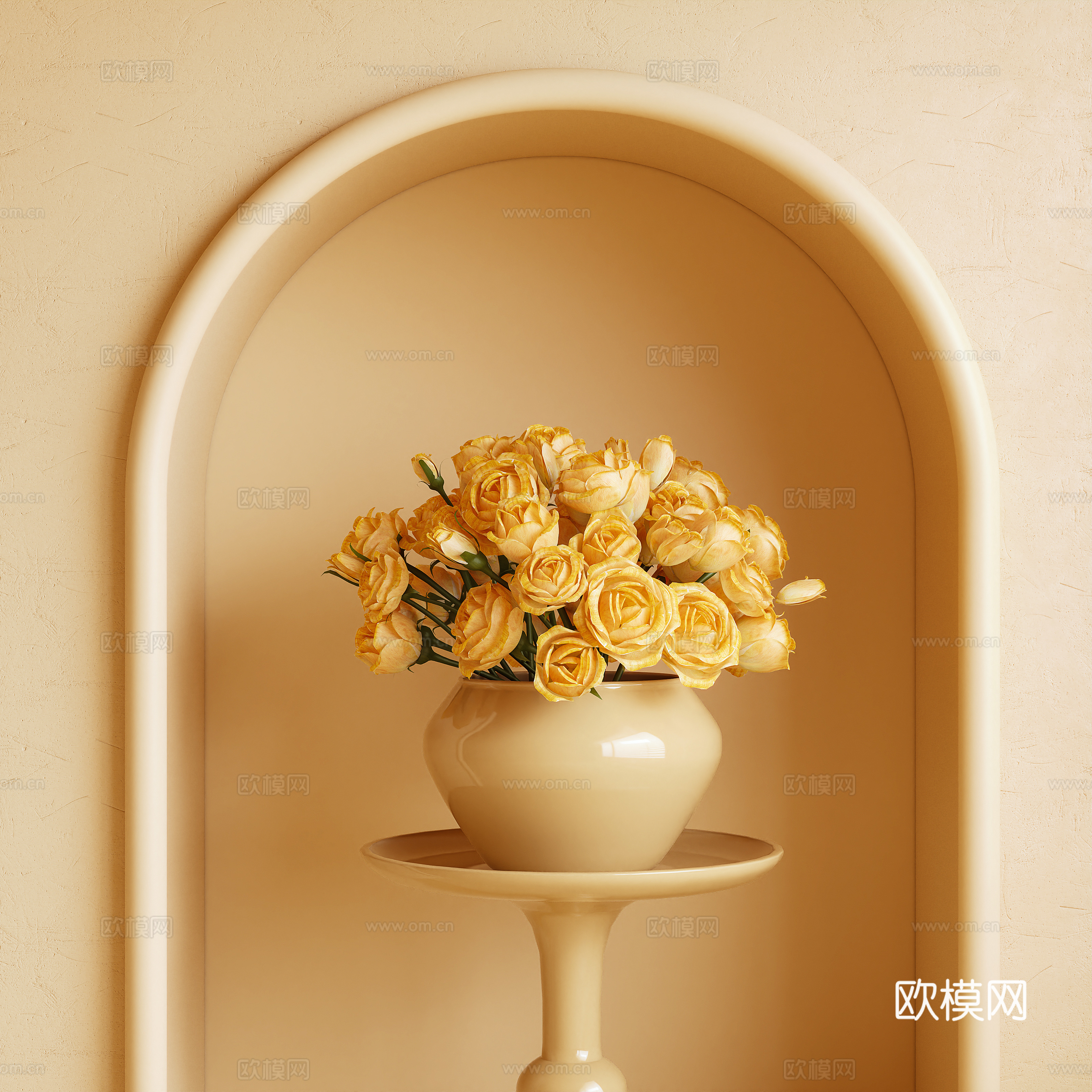 插花 花卉3d模型