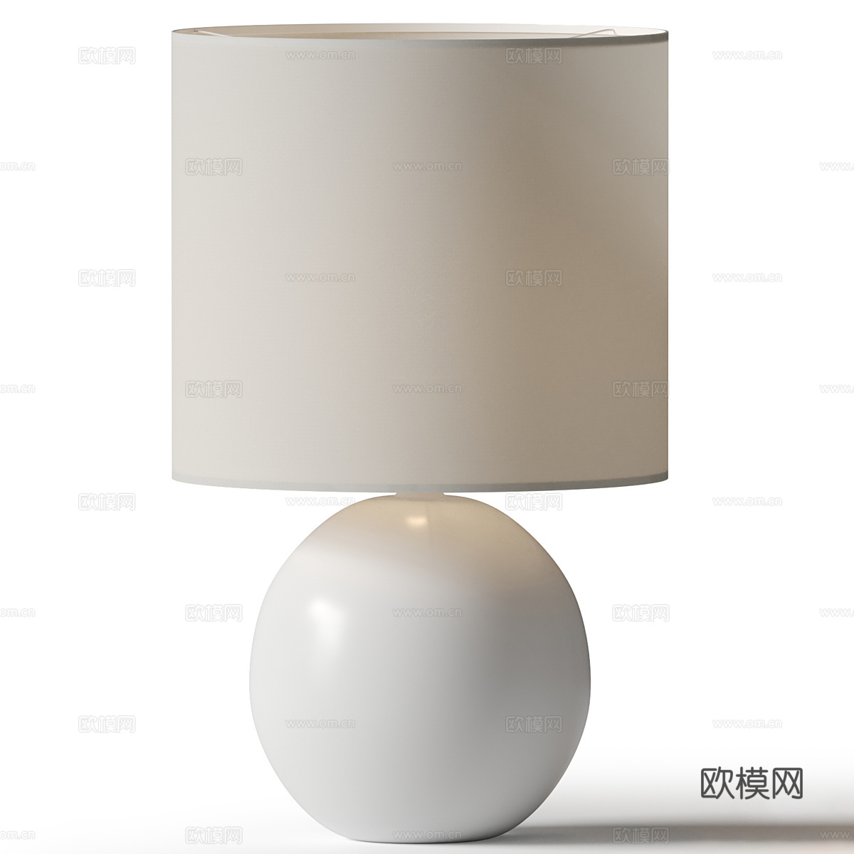 现代装饰台灯3d模型