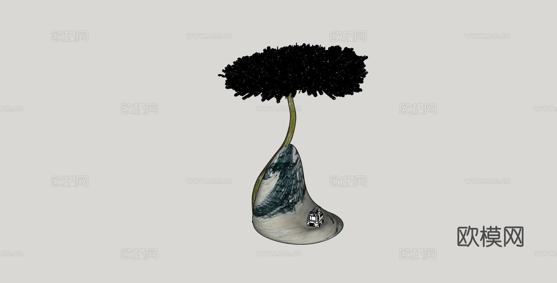 视觉创意su模型
