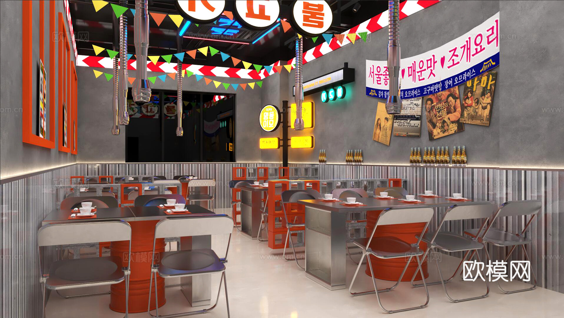 韩式烤肉3d模型