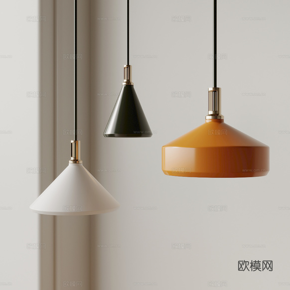 現(xiàn)代簡(jiǎn)約小吊燈 魚(yú)線吊燈3d模型下載