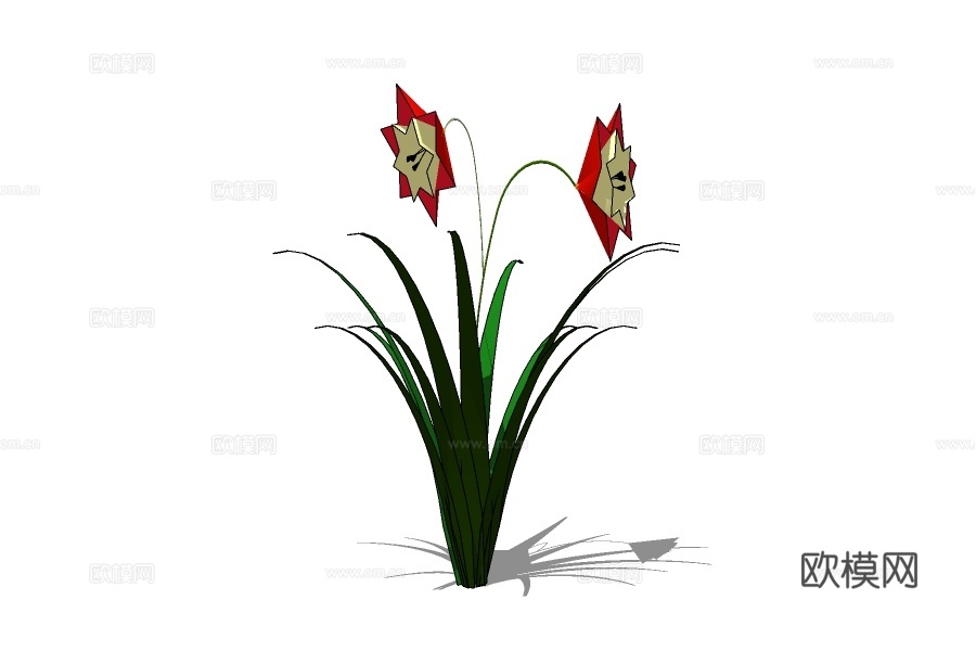 现代绿植花草su模型下载
