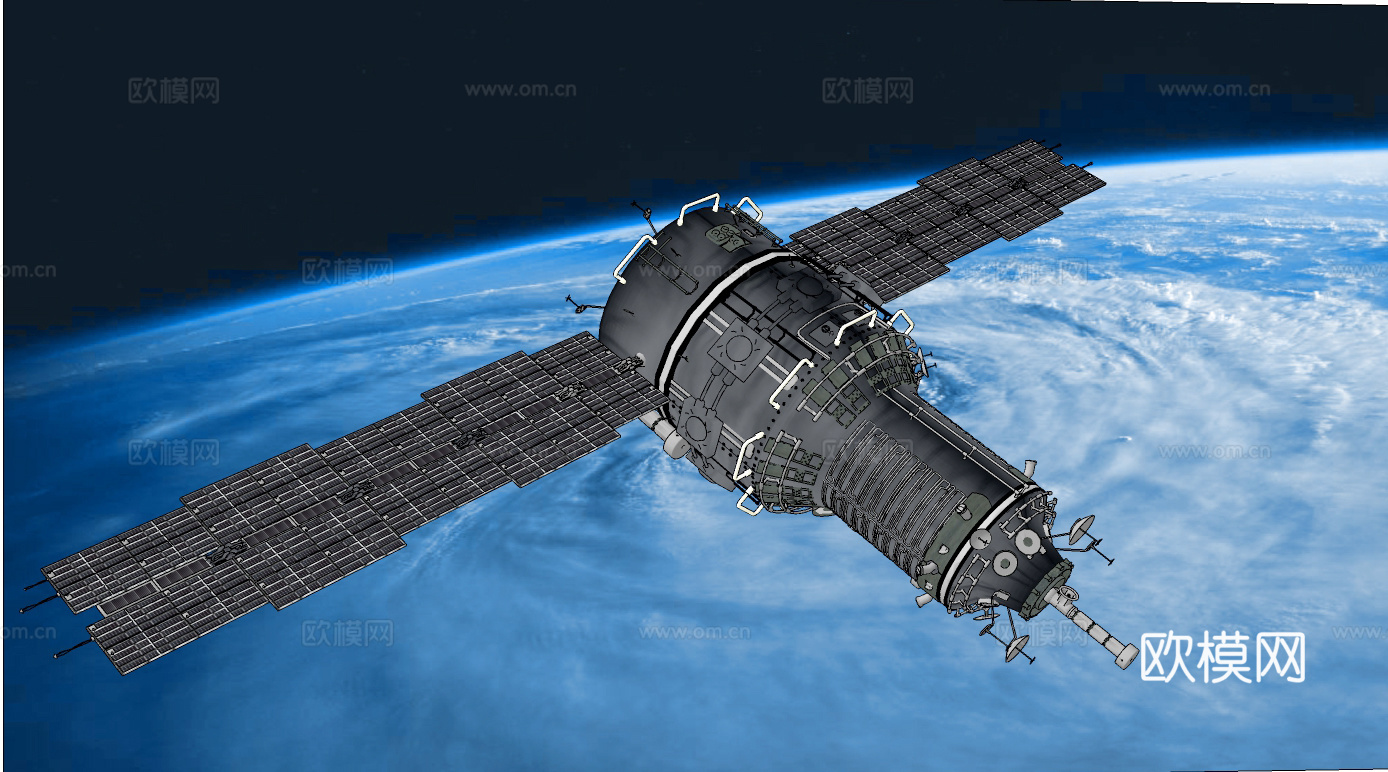 现代太空飞船su模型下载