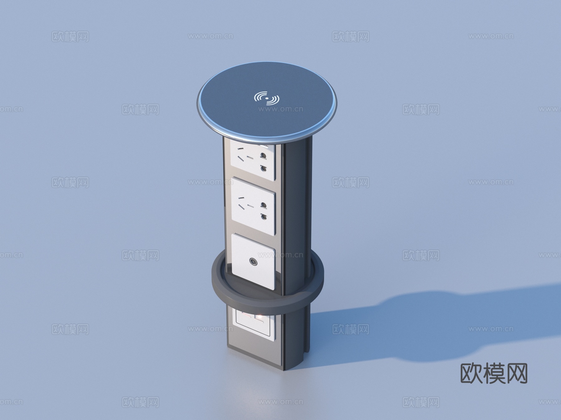 插座 多功能桌插3d模型