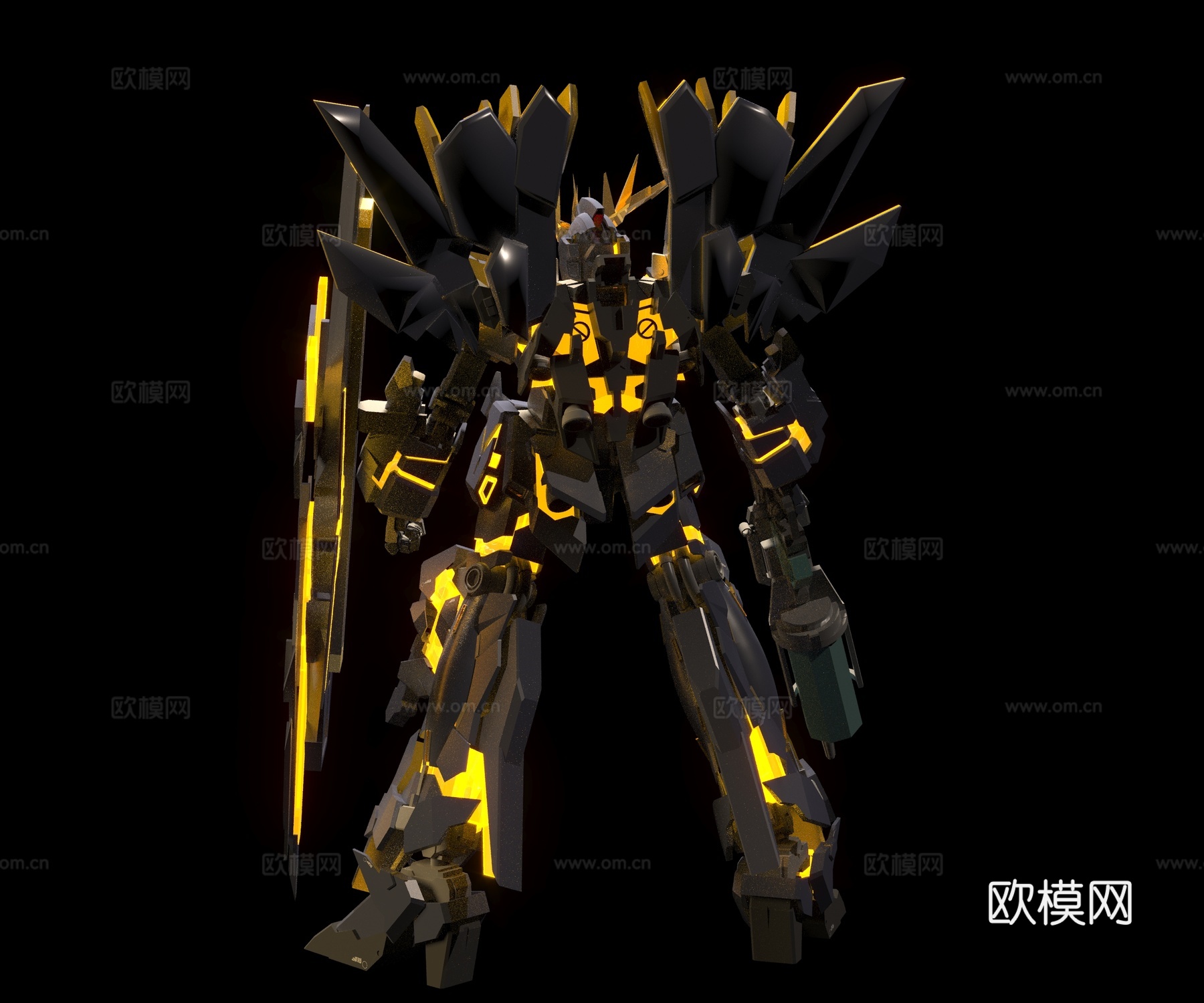 现代高达 机动战士高达 高达uc 机器人 命运女神3d模型