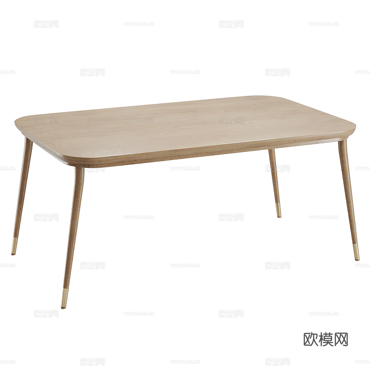 新中式轻奢餐桌椅组合3d模型