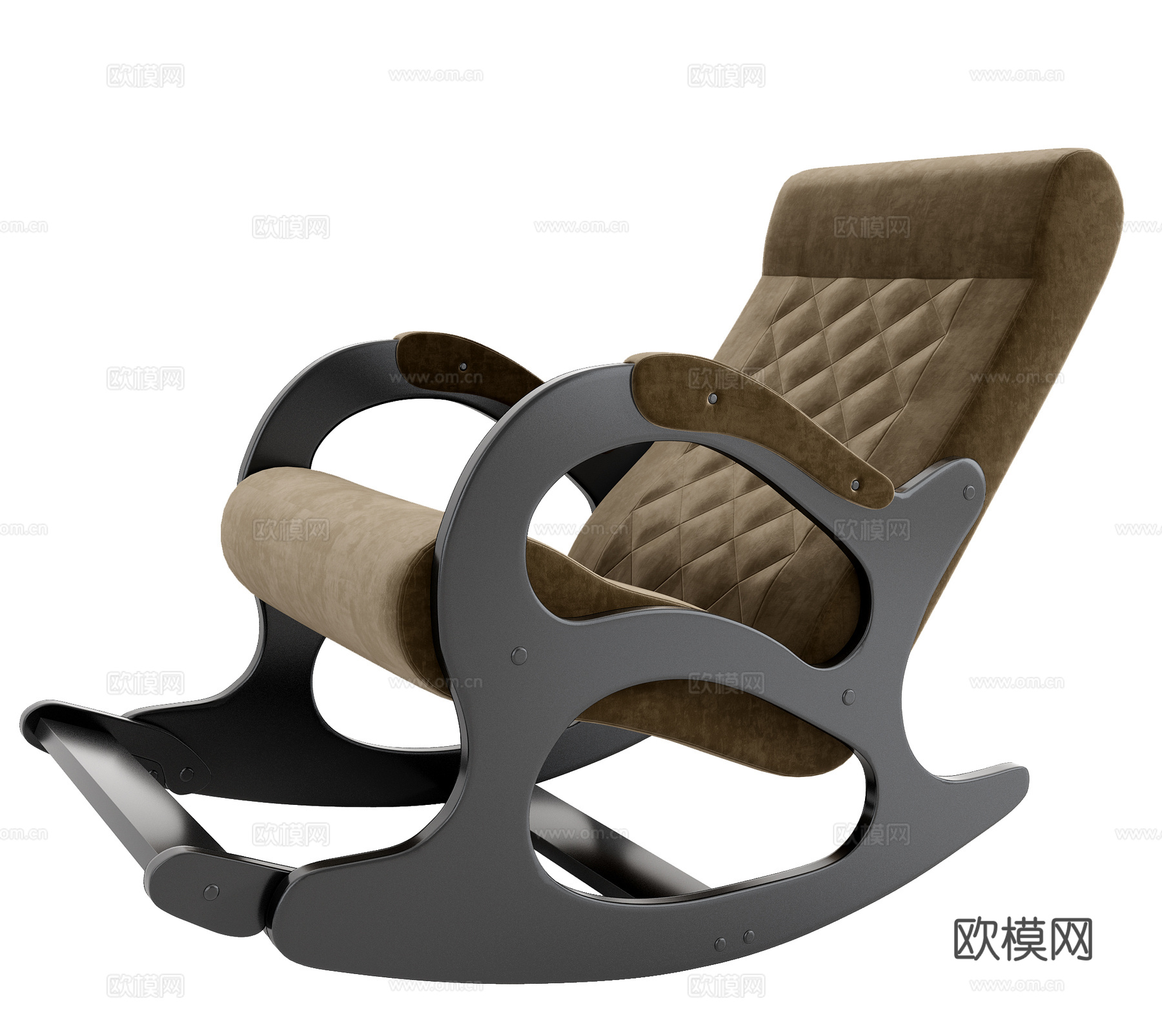美式摇椅躺椅su模型下载