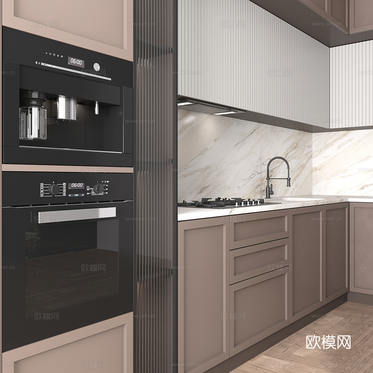 现代橱柜3d模型