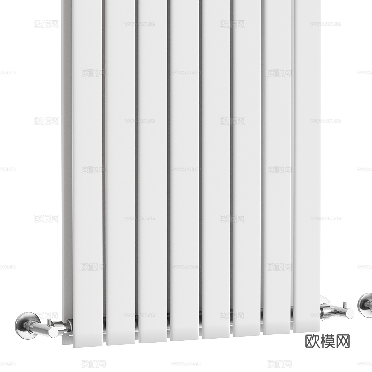 现代立式散热器 暖气片3d模型