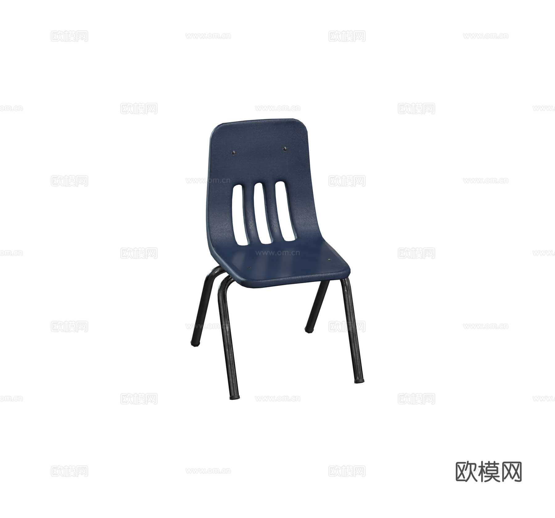现代餐椅 皮衣 金属椅 户外餐椅 大排档餐椅su模型