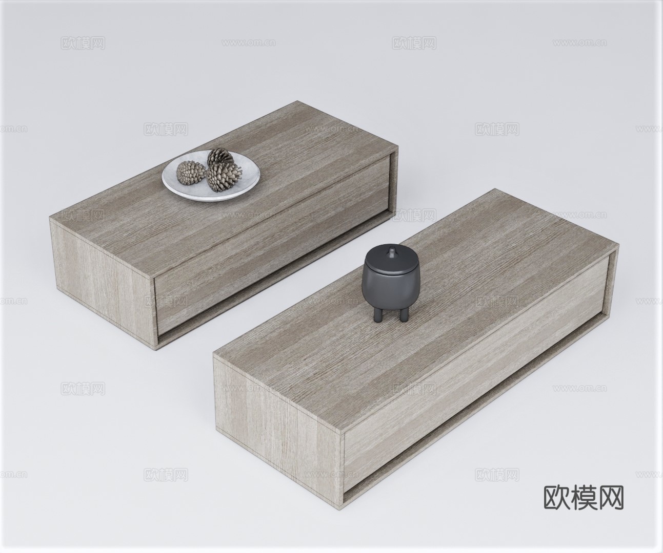 现代简约茶几su模型下载