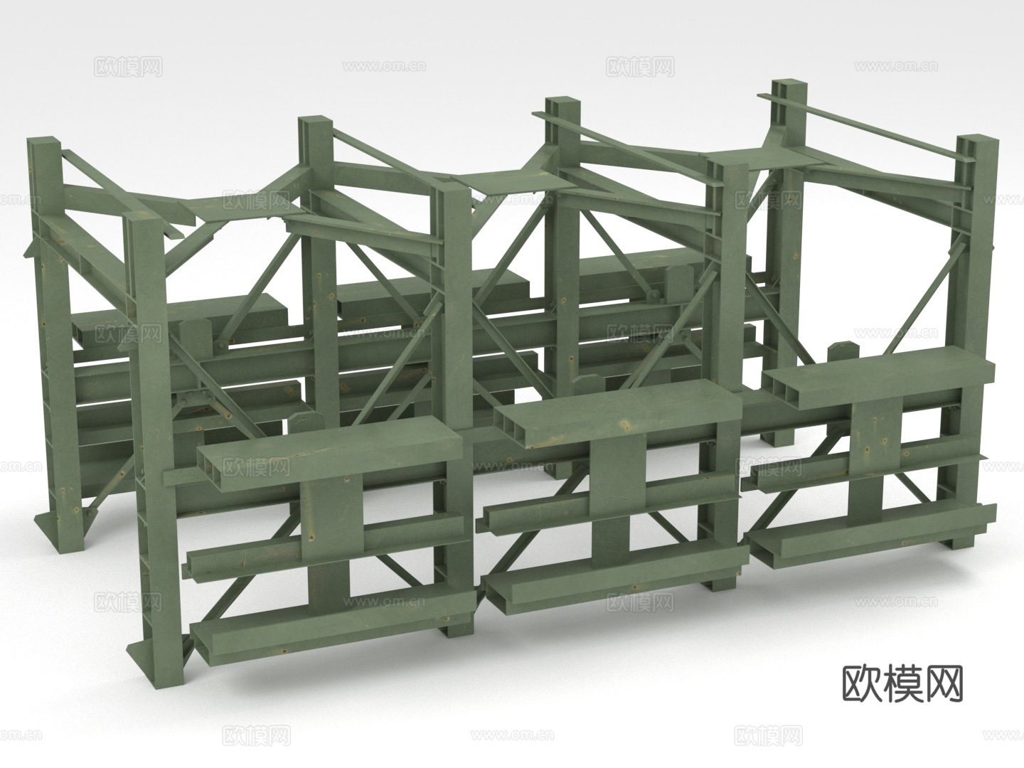 置物架 货架 仓储架 重型货架3d模型